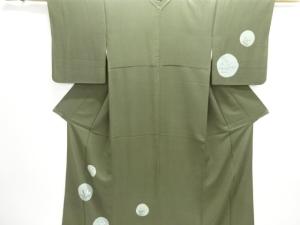 絞り 兎に萩・三日月模様訪問着